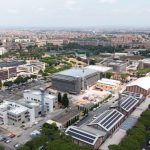 Veduta-aerea-nuovi-teatri-in-costruzione-a-Cinecitta-Vinardi - Laterlite